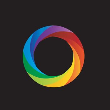 Aperture with spectrum of visible light- color wheel design