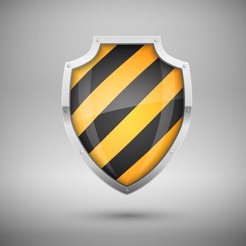 Striped Vector Shield, protection concept