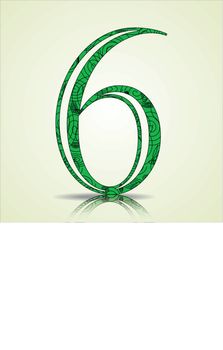 Number of Collection made of swirls - 6
