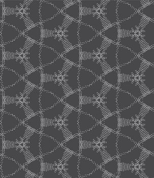 Seamless stylish geometric background. Modern abstract pattern. Flat monochrome design.Repeating ornament dotted complex net .