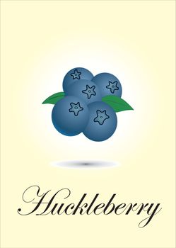 Huckleberry chart vector illustration