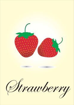 Strawberry chart vector illustration