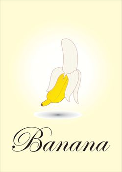 Banana chart vector illustration