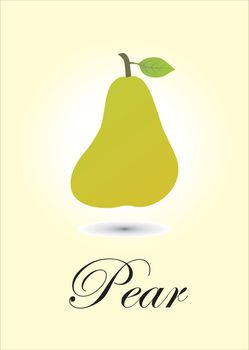 Pear chatr vector illustration