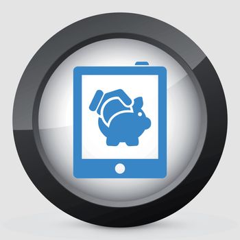Money icon on touch device