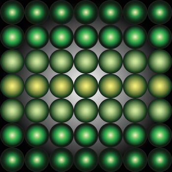 abstract green gradient spheres background