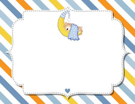 customizable childish background  for baby shower announcement or birthday party