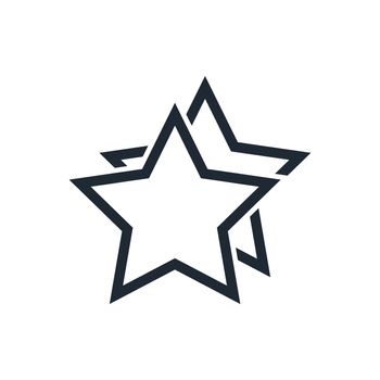 outline stars favorite or best choice icon