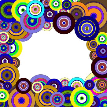 circles  colorful pattern, Eps10. vector