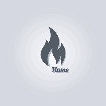 hot fire theme vector graphic art illustration