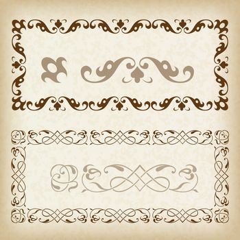 Decorative frame. Vector illustration.
