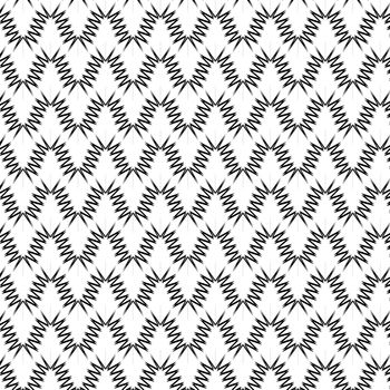 Ornamental Texture on White Background. Abstract Geometric Pattern