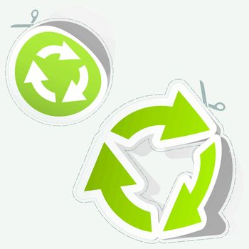 Recycle symbol. Usable for different design.