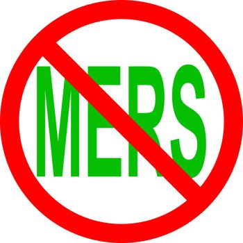 Stop Mers Corona Virus sign. Vector Illustration.