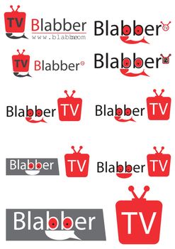 Chating tv or television logo for website or your video channel