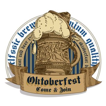 Design flyers and labels to traditional Oktoberfest beer festival