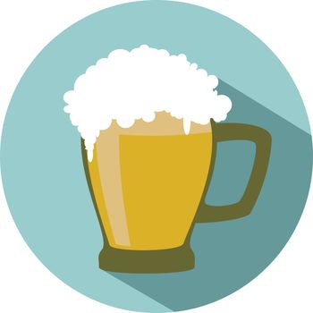 beer mug isolated on a white background vector eps 10