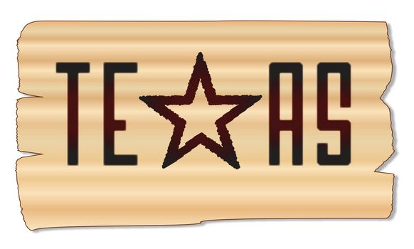 A beand with the text TEXAS with the lone star