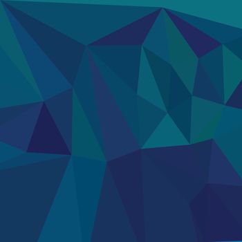 Low polygon style illustration of a medium teal blue abstract geometric background.