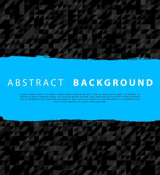 Vector illustration of Triangle background with blue