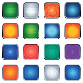 Set of app icon backgrounds.