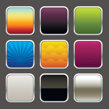 Set of app icon backgrounds.