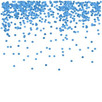 Blue Confetti Isolated on White Background. Confetti Pattern
