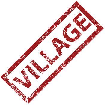 Village grunge rubber stamp on a white background. Vector illustration