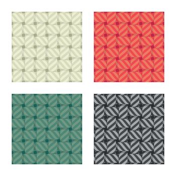Colorized seamless patterns of textile.