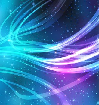 Vector Abstract Galaxy Background for presentation design