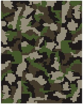 Seamless pattern of digital  camouflage, vector