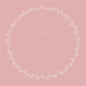 delicate floral frame, illustrator format eps10