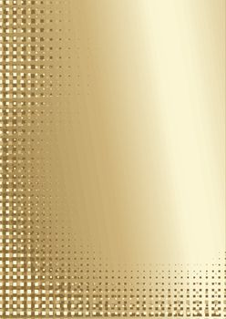 Golden Pixelated Background - Abstract Illustration, Vector