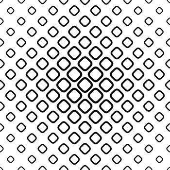 Seamless monochrome rounded square pattern design vector background