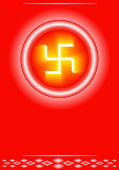 Swastica Symbol The Holy Motif Vector Art