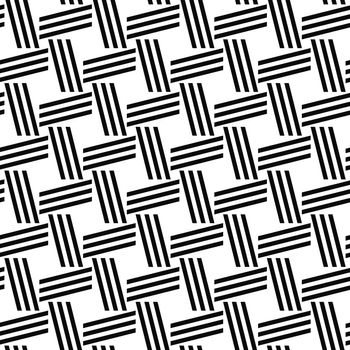 Blakc and white repeating line pattern design