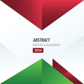 vector triangle design red and green color