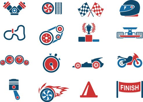 Racing  simply symbols for web and user interface