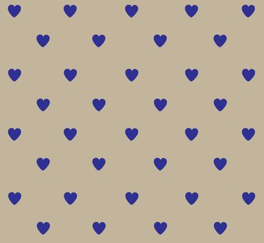 vector illustration of polka dot hearts background