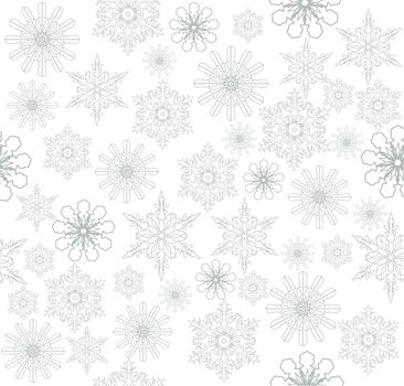 vector illustration of snowflake Christmas background