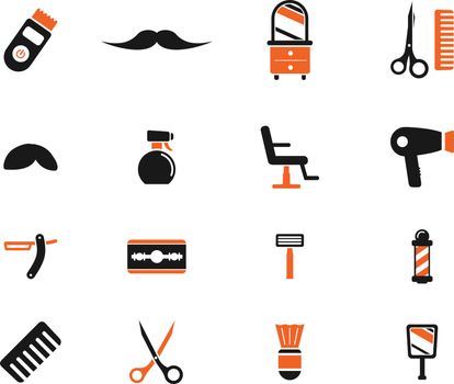 Barbershop simply icons for web and user interface