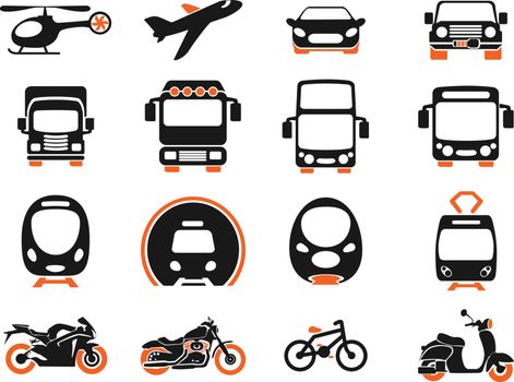 Vehicle and transport vector icons for web
