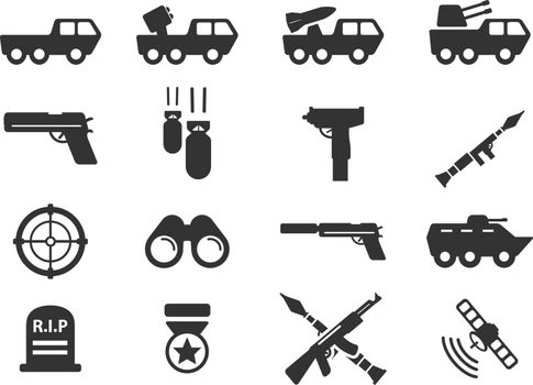 Military simply symbol for web icons and user interface