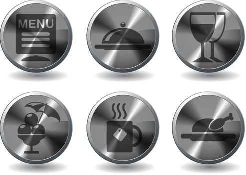 Cafe icons set for web sites and user interface