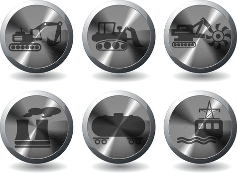 Industrial icons set for web sites and user interface