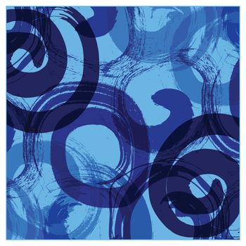 Swirl abstract background with blue color dominant