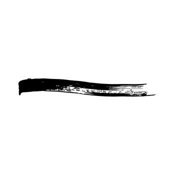 Vector grunge brush stroke ink. Black and white. Abstract background element. Design element