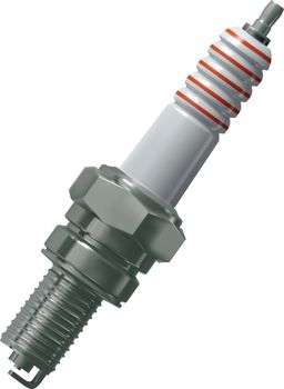 Spark plug for the engine of the car vector, mesh gradient