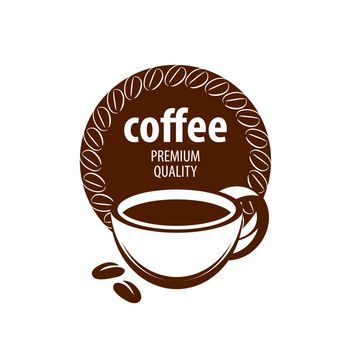 vector logo for coffee, hot drink illustration