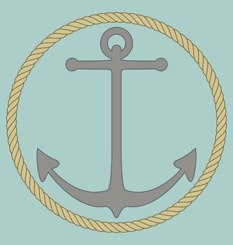 Vector of anchor shape